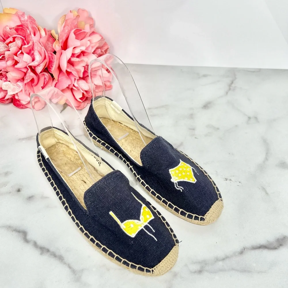 SOLUDOS Yellow Polka Dot Bikini Espadrilles